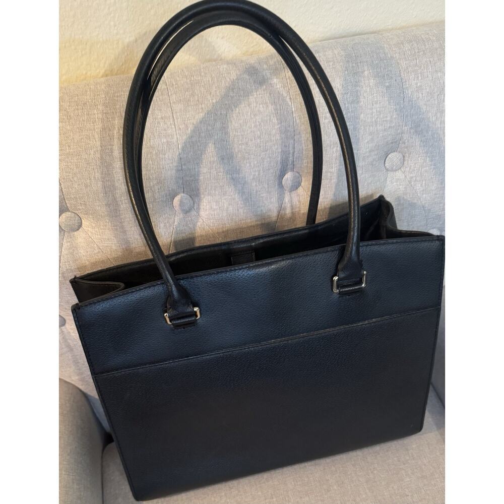 Kate Spade New York Maeve Grove Street Black Leather Tote - Picture 4 of 14